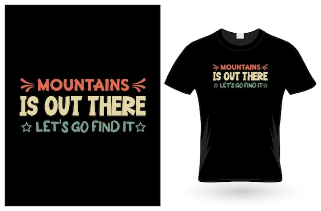 Camping typografie t-shirt ontwerpsjabloon