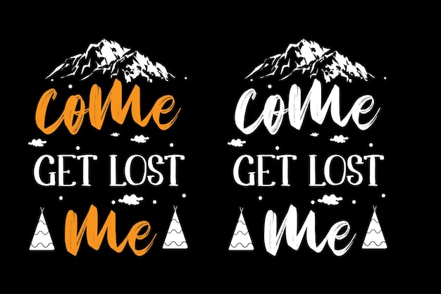 Camping typografie tshirt ontwerp reizen tshirt ontwerp avontuur typografie tshirt ontwerp