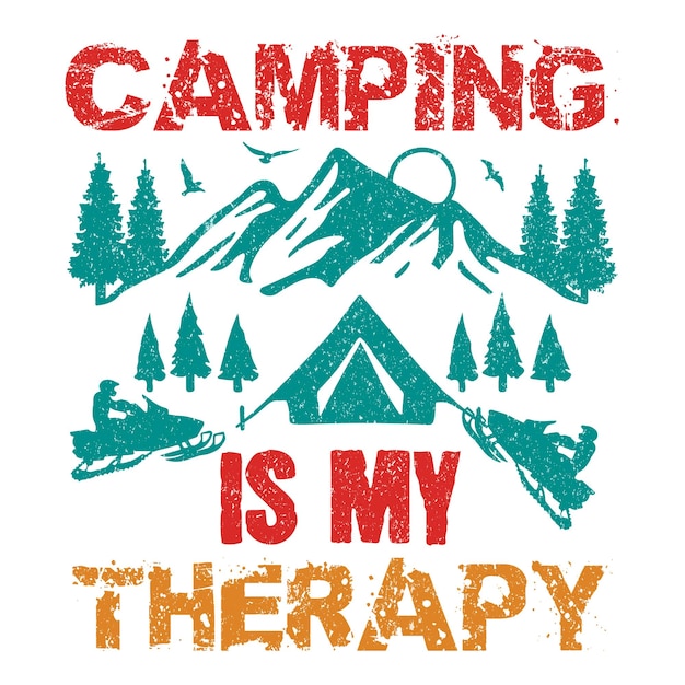 Vector camping vector design camp life vector camp camper campfire camping cut files camp saying