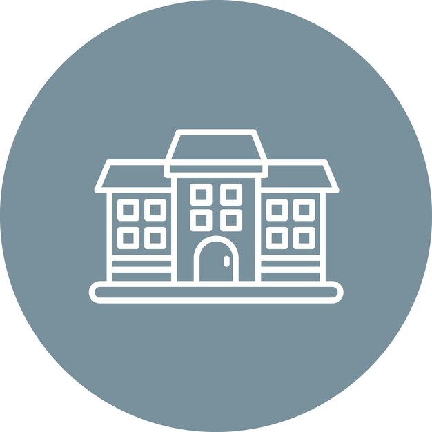 Campus icoon vector afbeelding Kan worden gebruikt voor leren