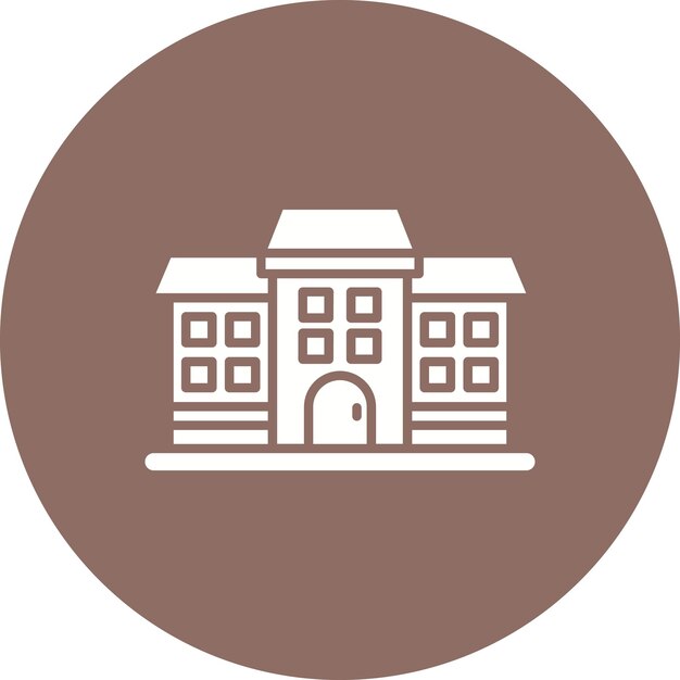 Campus vector icoontje Kan worden gebruikt voor Learning icoonset