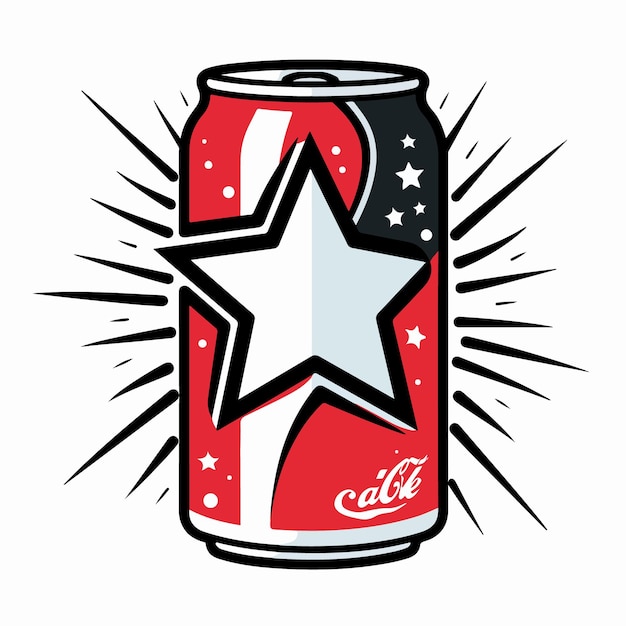 Vector a can of coke clipart