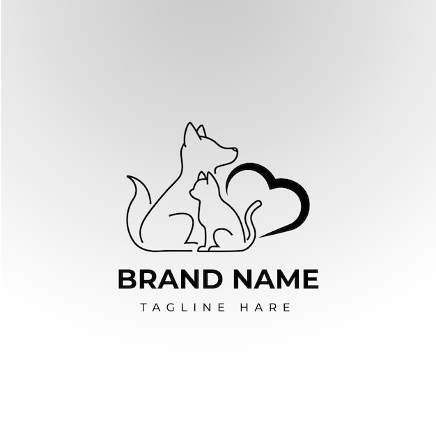 Can and dog Business logo design vector