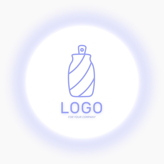 ソーダは、白い背景の上のwebデザインまたは会社の輪郭分離ベクトル画像のロゴを付けることができます