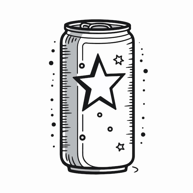 Vector a can of soda clipart