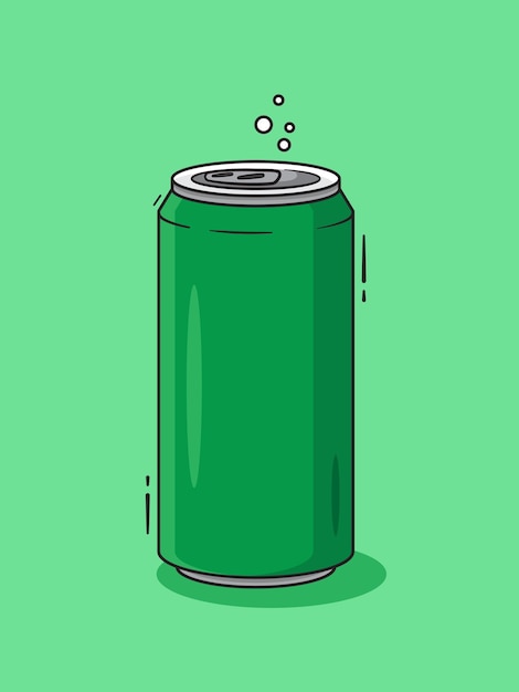 A can of soda illustration