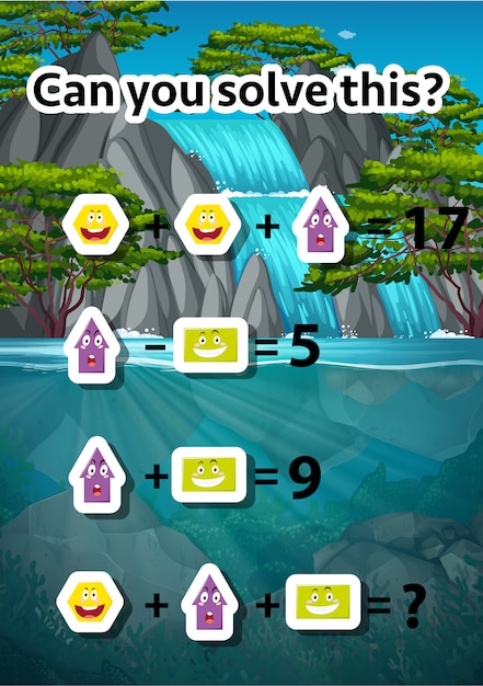 Can you solve this waterfall scene