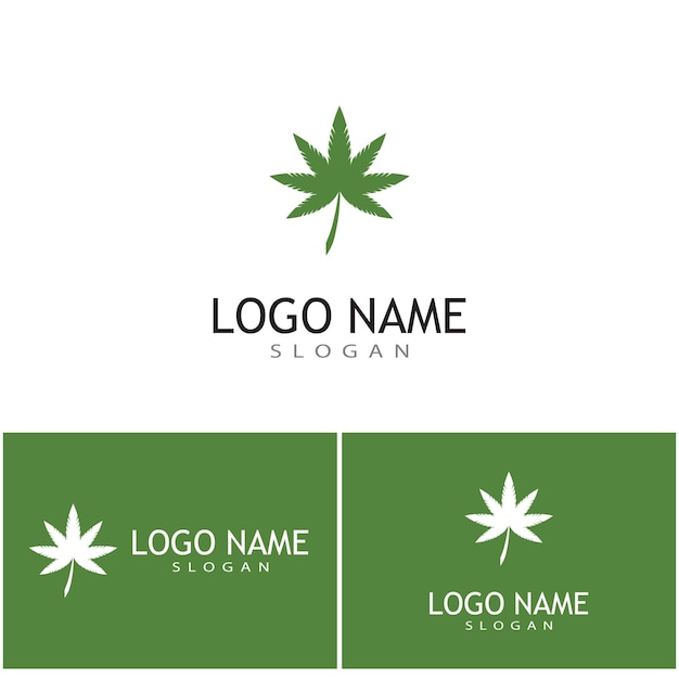 Canabis Logo Template vector symbol nature