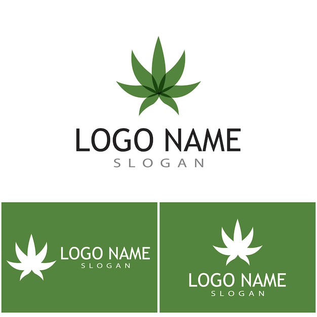 Canabis Logo Template vector symbol nature