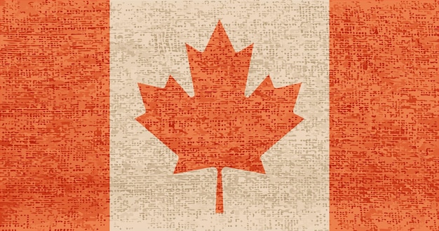 Canada Dag Canada Grunge Vlag