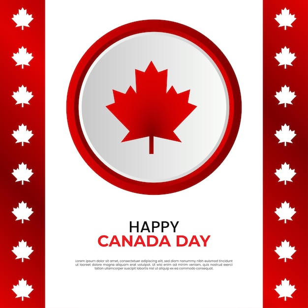 Canada day background template