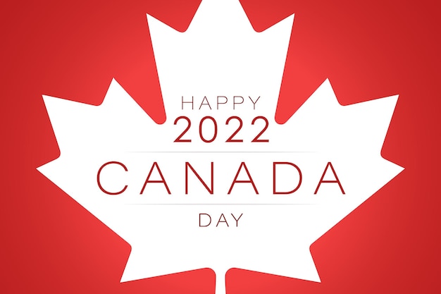 Canada day banner or header background 1st of July national holiday design Red and white confetti Simple vector illustration