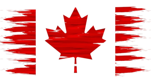 Canada day canada grunge flag