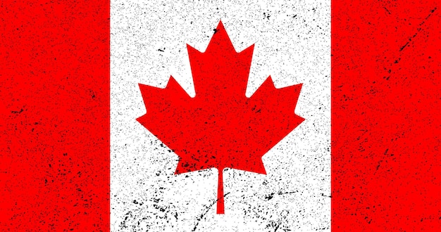 Canada Day Canada Grunge Flag