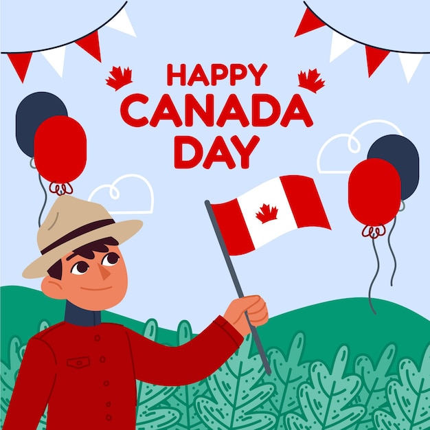 Canada day illustration