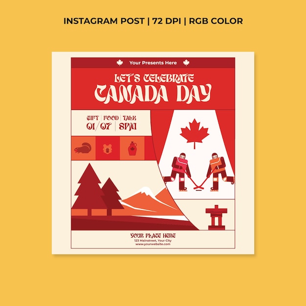 Canada Day Socials Media