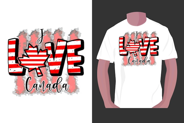 Canada day sublimatie tshirt ontwerp