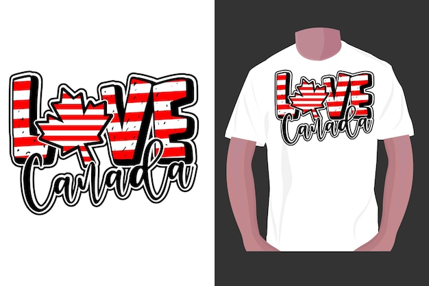 Vector canada day sublimatie tshirt ontwerp