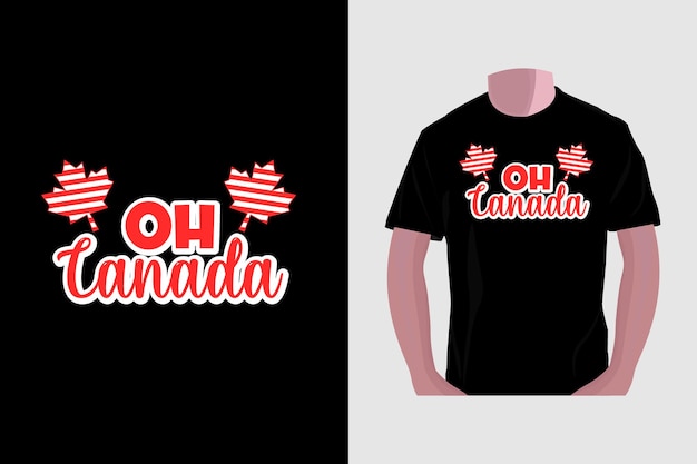 Canada day typography tshirt design