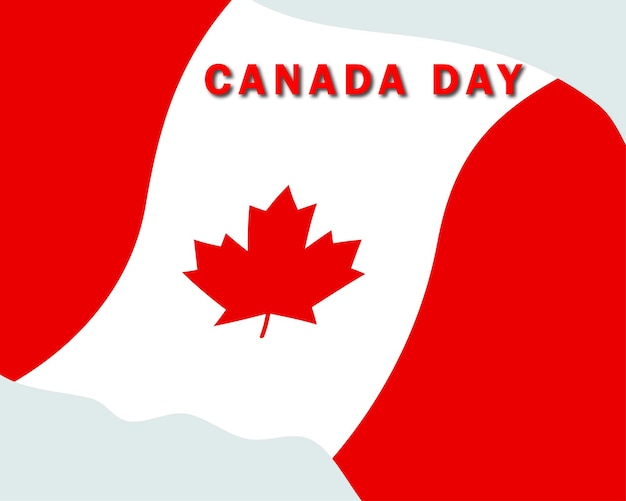 Canada Day vector illustratie ontwerp voor sociale media poster en banner