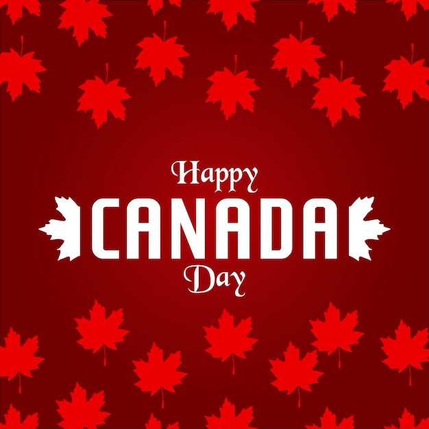 Vector canada day wishing post design vector file