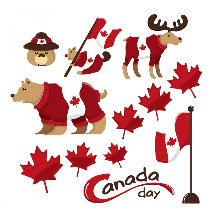 Vector canada day