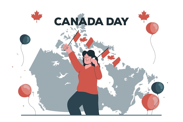 Vector canada day