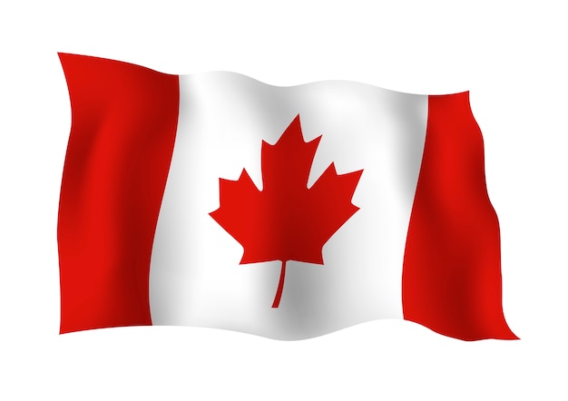 Vector canada flag isolated