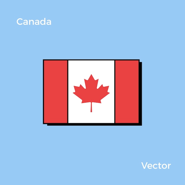 Vector canada flag vector