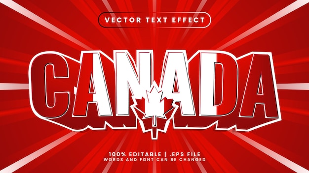 Canada football world cup background theme editable text style effect