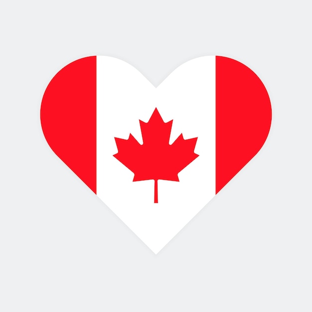 canada heart flag