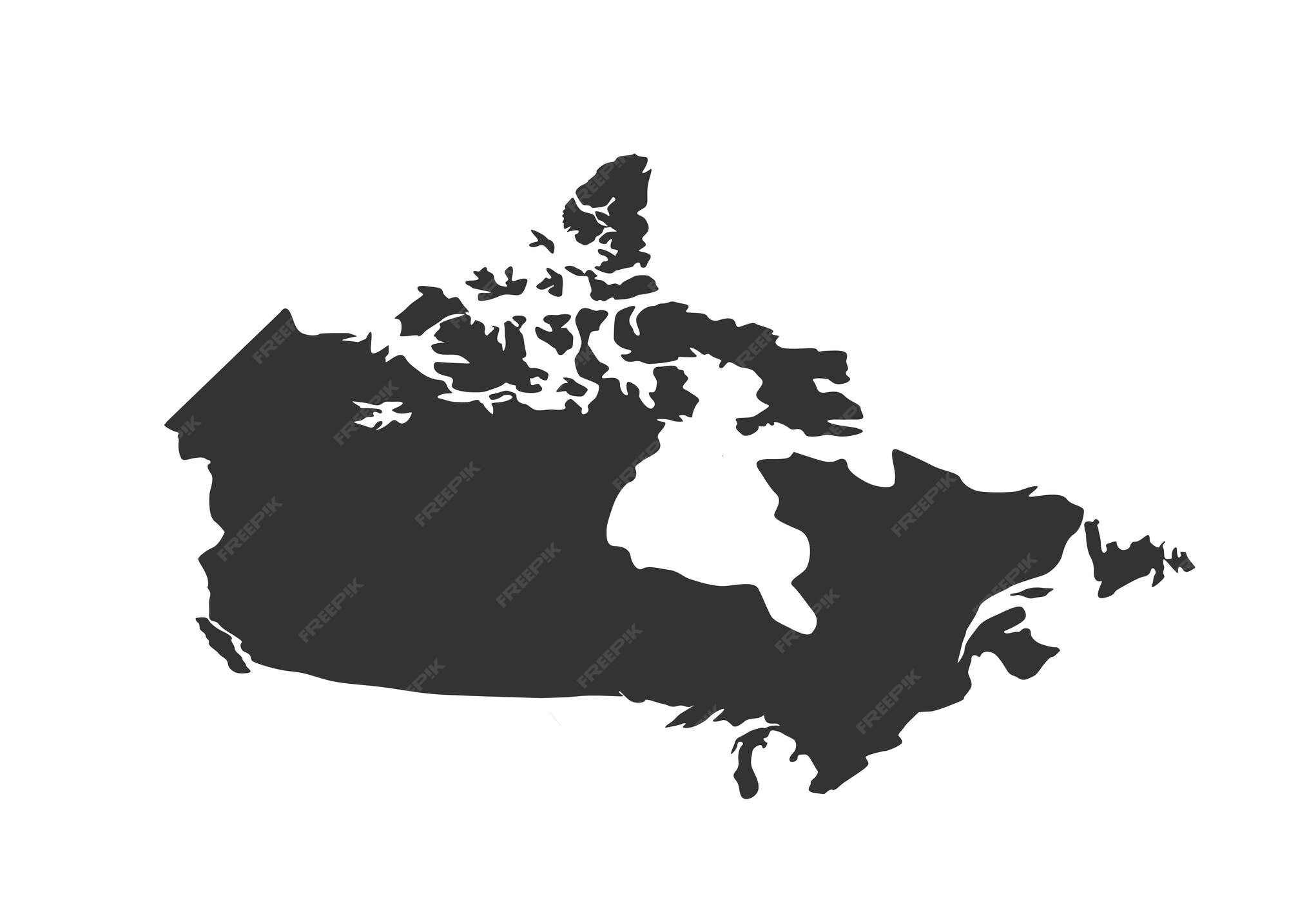 Premium Vector | Canada map . canada 3d vector map. map of canada