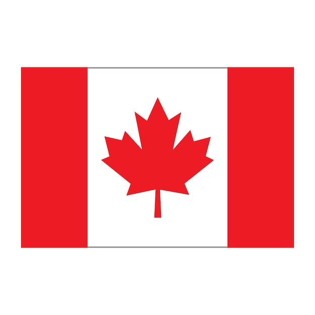 Vector canada national flag icon vector illustration design