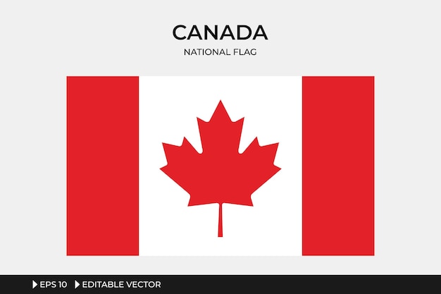 Иллюстрация национального флага Канады