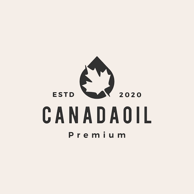 Canada oil  vintage logo   