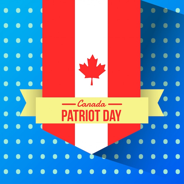 Canada patriot day illustration