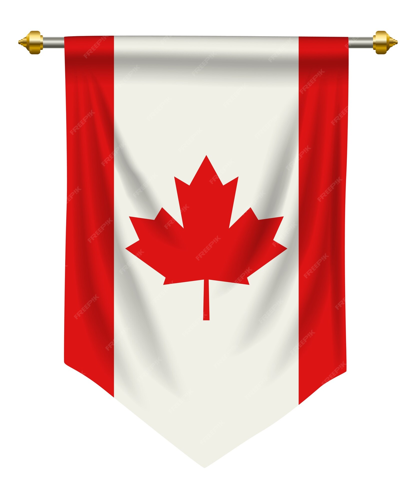 Premium Vector | Canada pennant