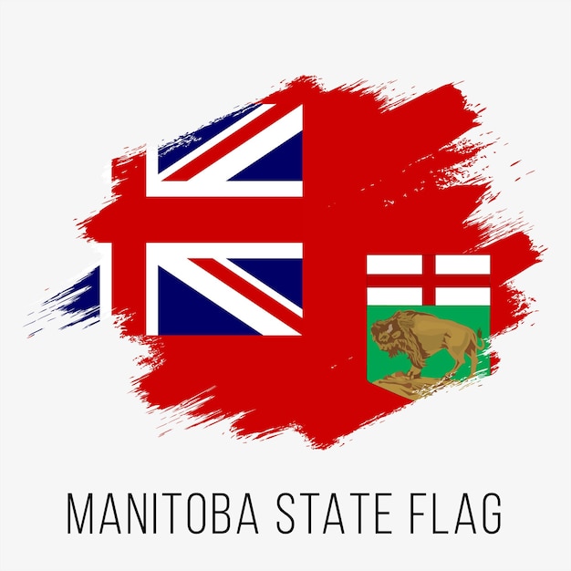 Canada provincie manitoba vector vlag ontwerp sjabloon vlag van manitoba voor onafhankelijkheidsdag