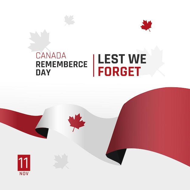 Canada Remembrance day Illustration