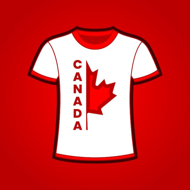 Vector canada t shirt design free vector