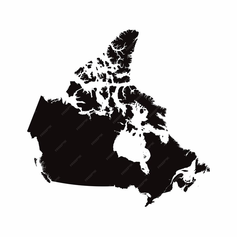 Premium Vector | Canada vector country map