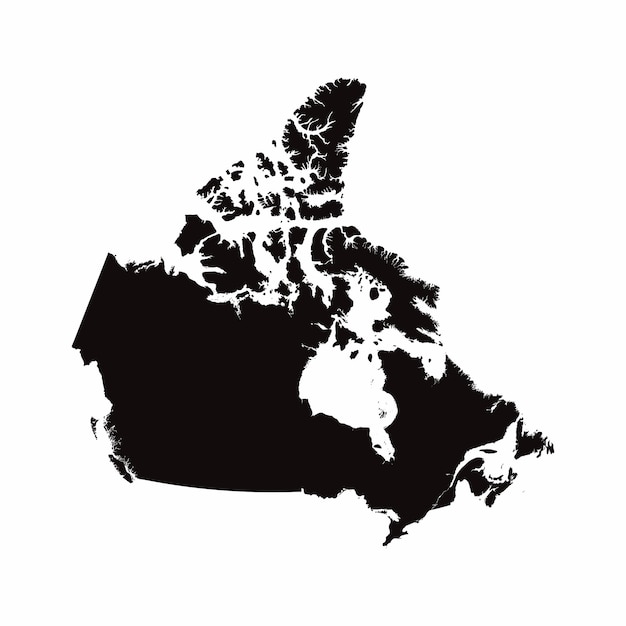 Canada vector landkaart