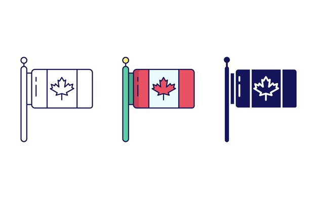 Canada vlag vector icoon