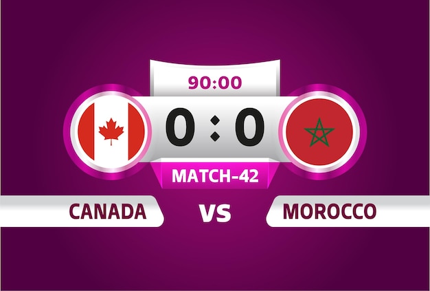 canada vs marokko, wereldvoetbal 2022, groep F. Wereldkampioenschap voetbalcompetitie