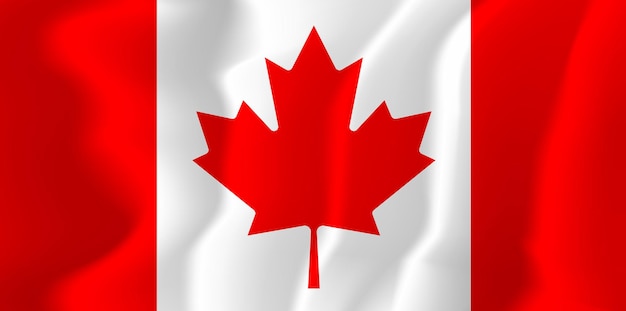 Canada zwaaide vlag vector illustratie achtergrond