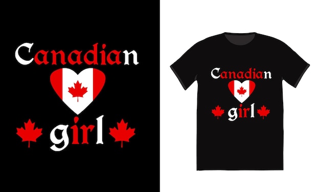 Canadees T-shirt voor meisjes