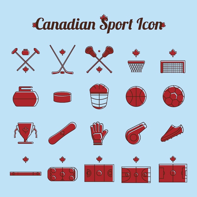 Vector canadese sportpictogram