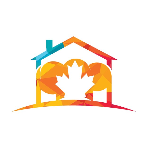 Modello di progettazione del logo vettoriale dello chef canadese