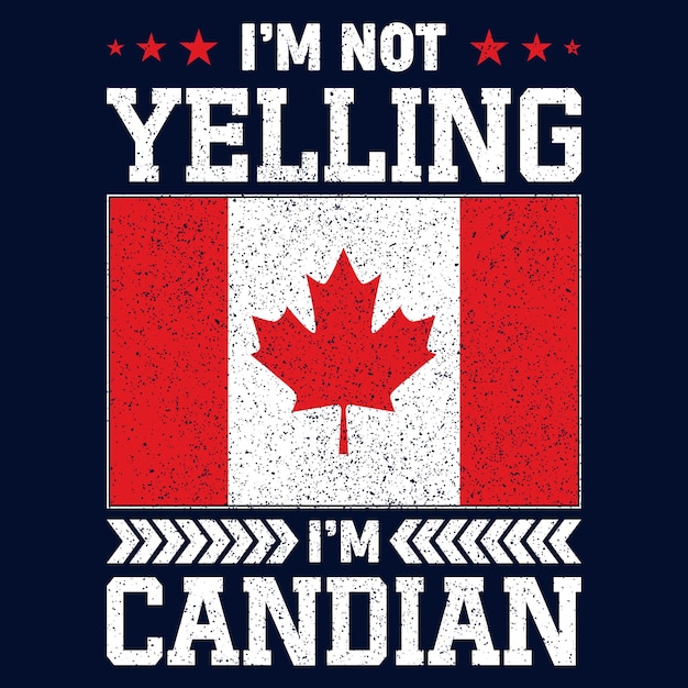 벡터 canadian day 티셔츠 디자인