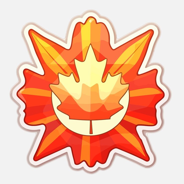 Vector canadian flag with pride